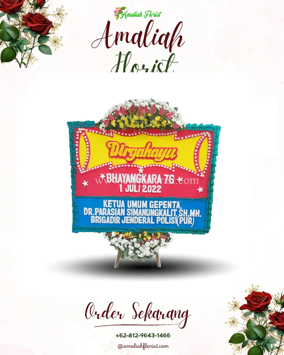 Papan Bunga HUT Ulang Tahun Wotanmasjedong